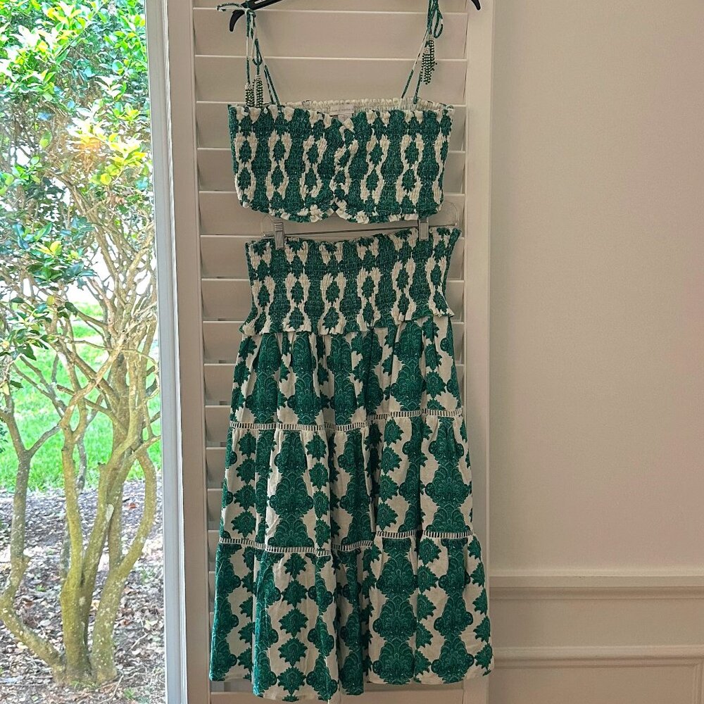 House of Harlow 1960 Emerald Green 2 piece skirt & top set